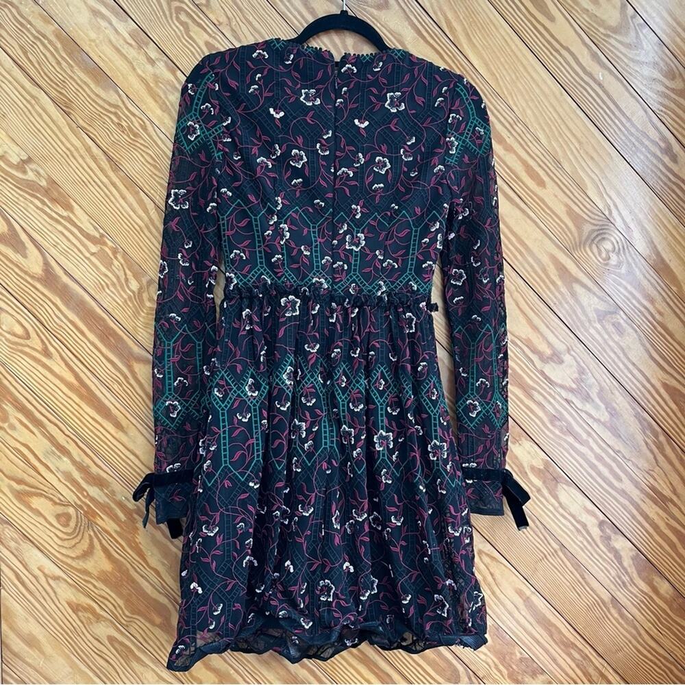 ML Monique Lhuillier Vine Embroidered Dress - Picture 6 of 8